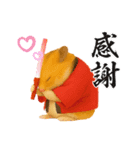 推し活ハムさん(赤担、レッド担)（個別スタンプ：17）