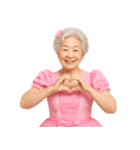 【爆笑】アイドル衣装のおばあちゃん（個別スタンプ：2）