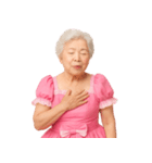 【爆笑】アイドル衣装のおばあちゃん（個別スタンプ：5）