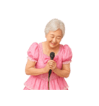 【爆笑】アイドル衣装のおばあちゃん（個別スタンプ：11）