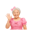【爆笑】アイドル衣装のおばあちゃん（個別スタンプ：14）