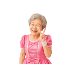 【爆笑】アイドル衣装のおばあちゃん（個別スタンプ：18）