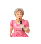 【爆笑】アイドル衣装のおばあちゃん（個別スタンプ：19）