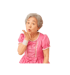 【爆笑】アイドル衣装のおばあちゃん（個別スタンプ：20）