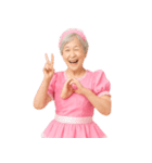 【爆笑】アイドル衣装のおばあちゃん（個別スタンプ：21）