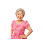 【爆笑】アイドル衣装のおばあちゃん（個別スタンプ：22）