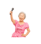 【爆笑】アイドル衣装のおばあちゃん（個別スタンプ：23）