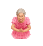 【爆笑】アイドル衣装のおばあちゃん（個別スタンプ：24）