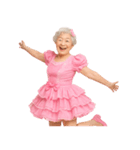 【爆笑】アイドル衣装のおばあちゃん（個別スタンプ：25）