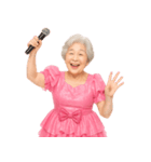 【爆笑】アイドル衣装のおばあちゃん（個別スタンプ：28）