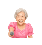 【爆笑】アイドル衣装のおばあちゃん（個別スタンプ：32）