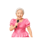 【爆笑】アイドル衣装のおばあちゃん（個別スタンプ：36）