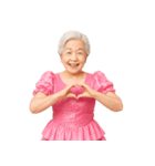 【爆笑】アイドル衣装のおばあちゃん（個別スタンプ：37）
