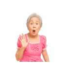 【爆笑】アイドル衣装のおばあちゃん（個別スタンプ：38）