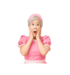 【爆笑】アイドル衣装のおばあちゃん（個別スタンプ：40）