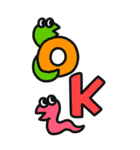 カラフルへびの年末年始スタンプ【再販】（個別スタンプ：30）