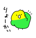 ゆるゆる☆インコちゃん（個別スタンプ：1）