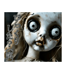 飛び出す怖い★めっちゃ動くやん初代人形w（個別スタンプ：19）