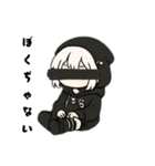 引きこもり黒パーカー面倒くさい女子の会話（個別スタンプ：40）