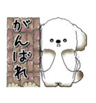 犬さん「気遣いする側？されたい側？」（個別スタンプ：9）