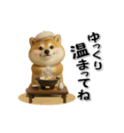 コミカルに動く柴犬（秋→冬 編）（個別スタンプ：13）