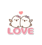 ❤️飛んで伝える ！ シマエナガ [でか文字]（個別スタンプ：22）