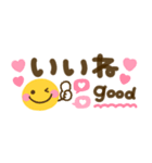 ちょこんと使える♡カラフルメッセージ（個別スタンプ：10）