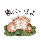 冬に毎日使える 花冠ねこ でか文字 日常（個別スタンプ：31）