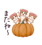 冬に毎日使える 花冠ねこ でか文字 日常（個別スタンプ：36）