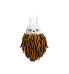 デカ動く 3D擦れうさぎ（冬）silent（個別スタンプ：8）