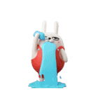 デカ動く 3D擦れうさぎ（冬）silent（個別スタンプ：12）