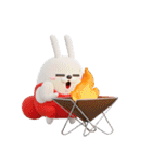 デカ動く 3D擦れうさぎ（冬）silent（個別スタンプ：20）