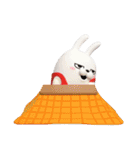 デカ動く 3D擦れうさぎ（冬）silent（個別スタンプ：23）