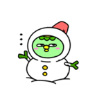 かっぱの冬休み（個別スタンプ：3）