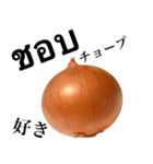 国産玉ねぎ【タイ語】（個別スタンプ：10）