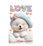 可愛い犬たち カラフルニット帽 使える BIG（個別スタンプ：29）