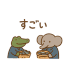 『いっしょに過ごそ』漁師の毎日 魚市場（個別スタンプ：4）