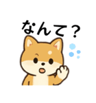 シバ犬デカ文字普段使える誰でもスタンプ（個別スタンプ：22）