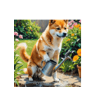 柴犬の新日常6（個別スタンプ：9）