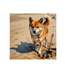 柴犬の新日常6（個別スタンプ：21）