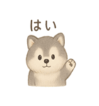 まんまるモフッモフわんこのスタンプ（個別スタンプ：36）