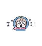 おかっぱめがねの小さめスタンプ/冬（個別スタンプ：12）