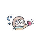 おかっぱめがねの小さめスタンプ/冬（個別スタンプ：13）