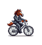 シュールな馬のスタンプ(ビジネスマン)（個別スタンプ：27）