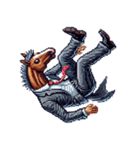 シュールな馬のスタンプ(ビジネスマン)（個別スタンプ：28）