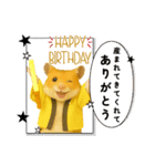 推し活ハムさん(黄色担、イエロー担)（個別スタンプ：13）