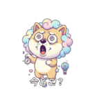 ユニーク柴犬（個別スタンプ：15）