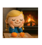 mottoの大人女子ドール♡冬と日常（個別スタンプ：8）