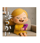 mottoの大人女子ドール♡冬と日常（個別スタンプ：14）