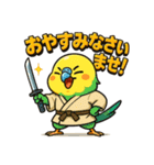 インコ侍。（個別スタンプ：33）